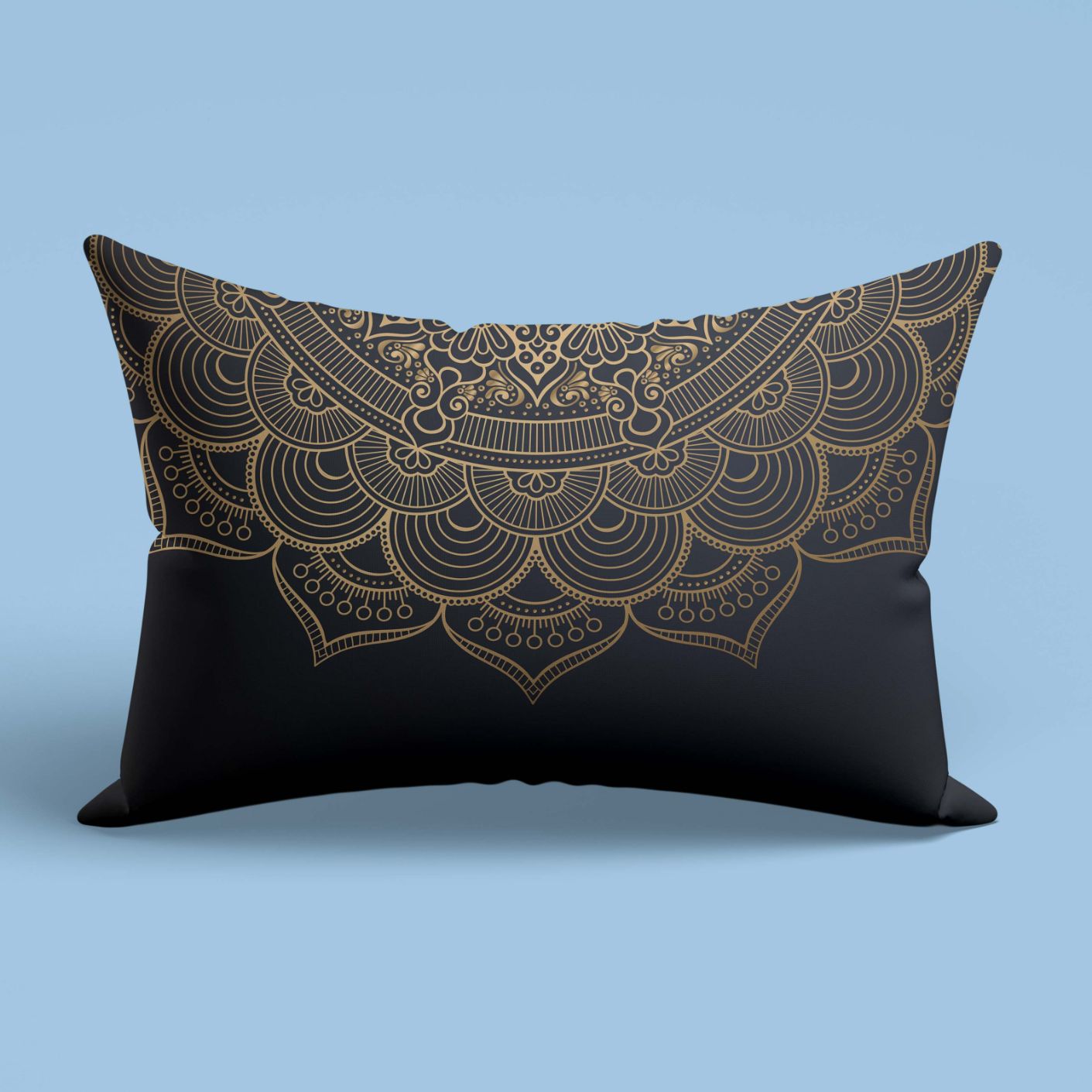Rujhan Elegans Black Slim Cushion Cover Trendy Home
