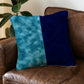 Aqua x Blue Cushion Cover Half Cut Trendy Home