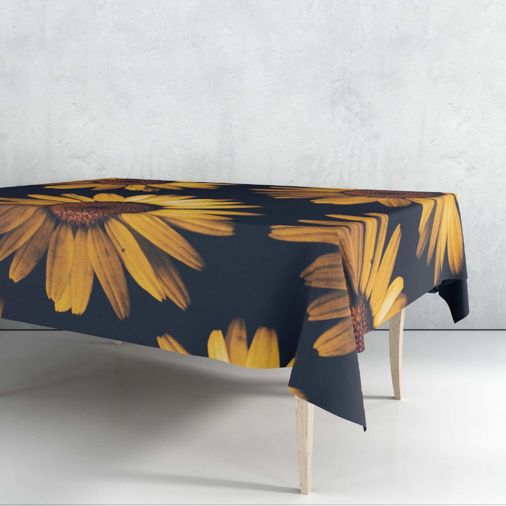 Sunflower Tablecloth Trendy Home