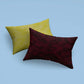 Red x Light Golden Slim Cushion Cover trendy home