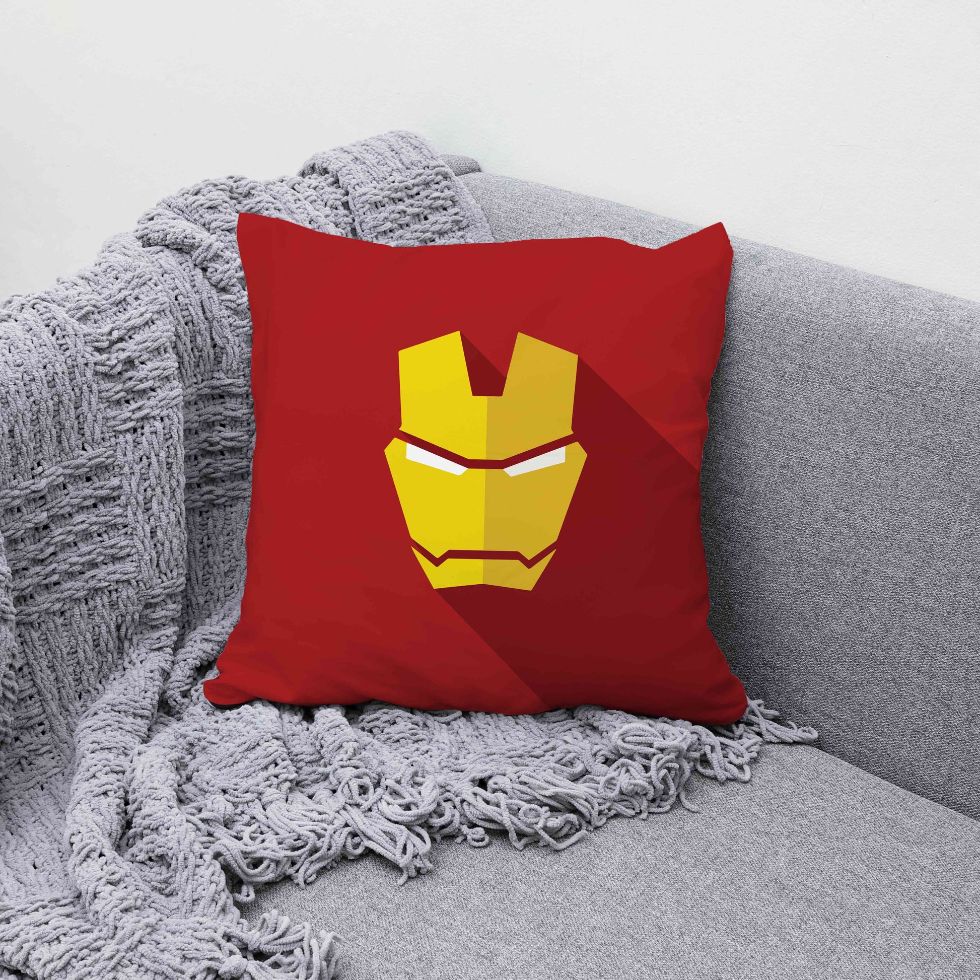 Iron Man Logo Cushion Cover Trendy Home