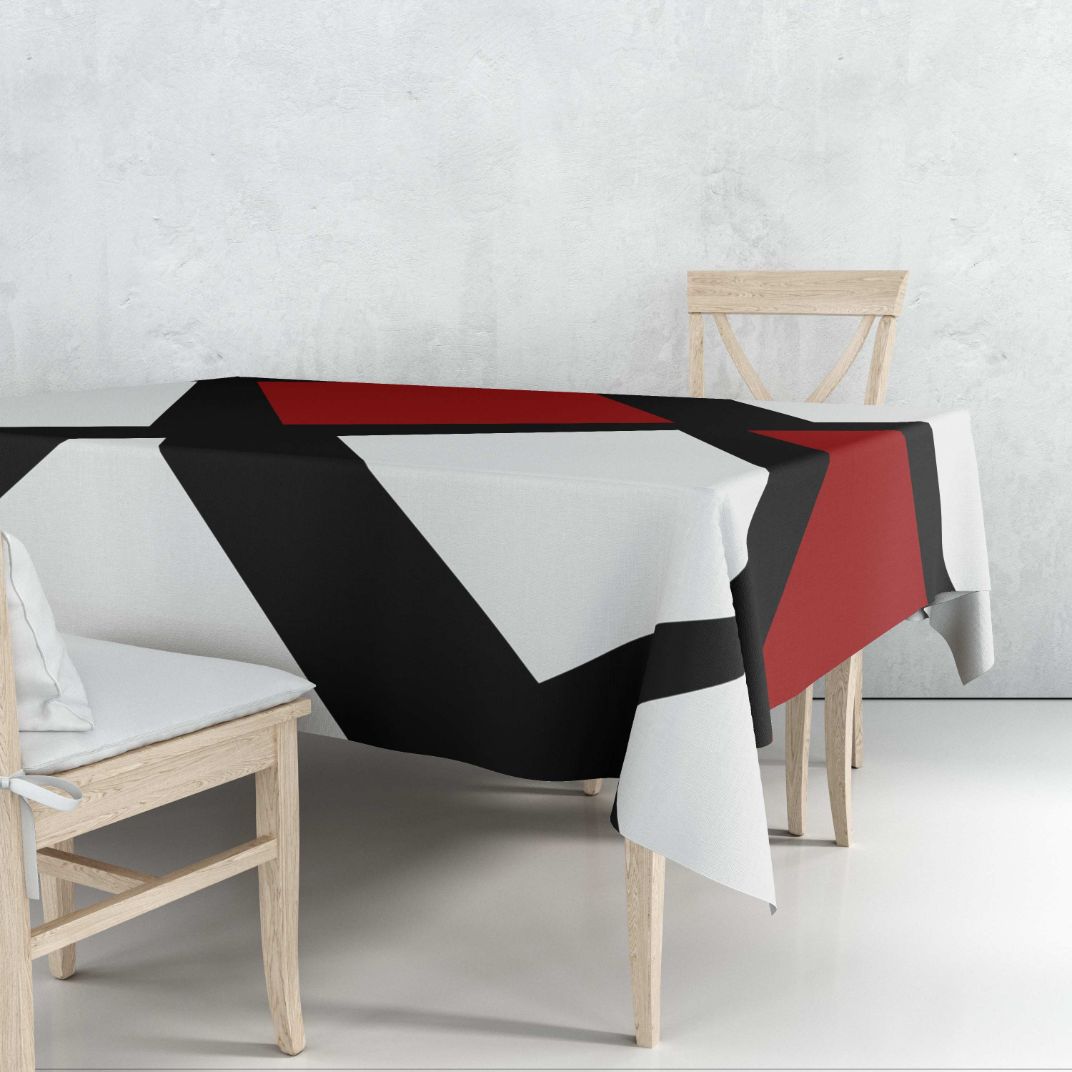 Red's The New Black Tablecloth trendy home