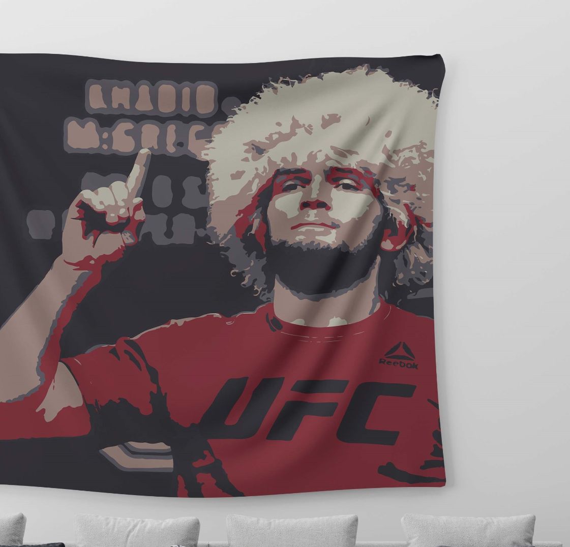 Khabib Nurmagomedov UFC Tapestry trendy home