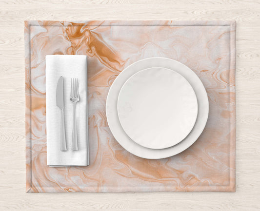 Rose Alabaster Marble-Stone Table Mat trendy home