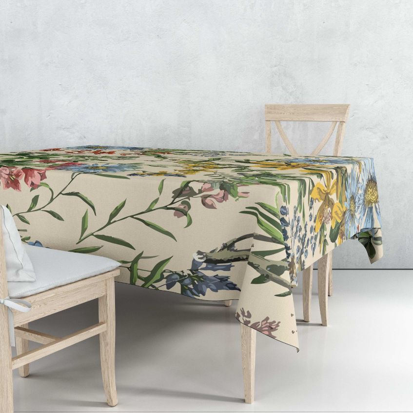 Floral Clash Tablecloth Trendy Home