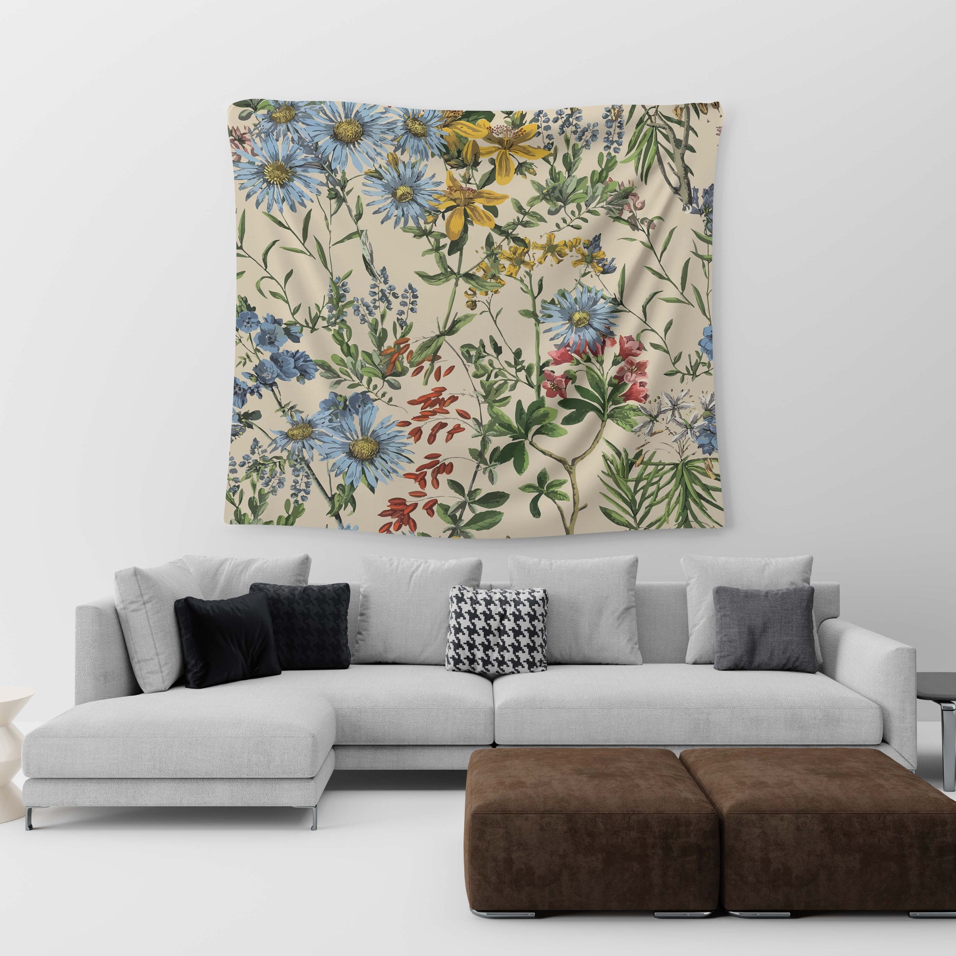 Floral Clash Tapestry trendyhome-pk