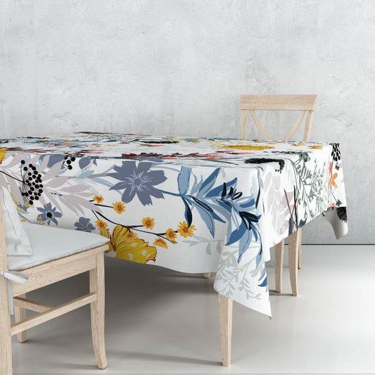White Veronica Tablecloth trendy home