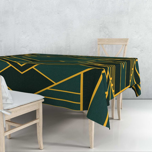 Virginia Green Tablecloth Trendy Home