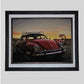 Volkswagen Sunset Art Portrait trendy home