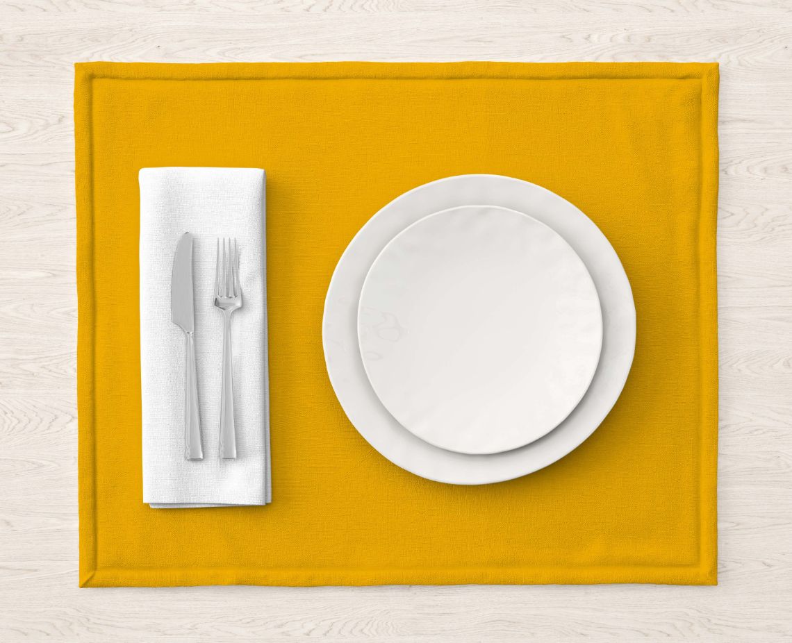 Victoria's Yellow Table Mat Theme Yellow trendy home
