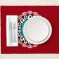 Rujhan Red Emblem Table Mat trendy home