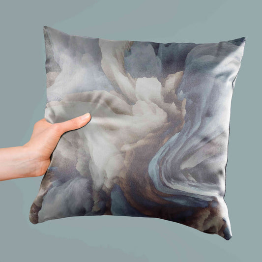 London Blue Topaz Marble-Stone Cushion Cover Trendy Home