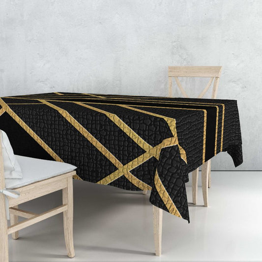 Lebanon Black Tablecloth Trendy Home