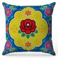 Rujhan Blue Rose Cushion Cover Trendy Home