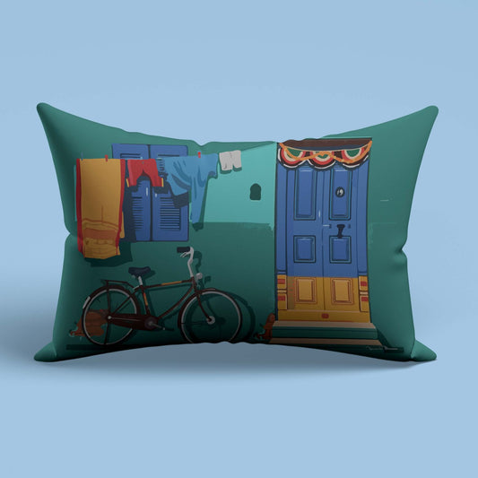 Purana Lahore (Nostalgic) Slim Cushion Cover Trendy Home