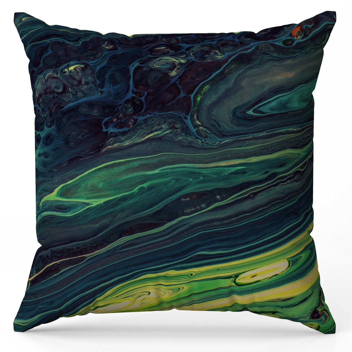 Green Emerald Marble-Stone Cushion Cover Trendy Home