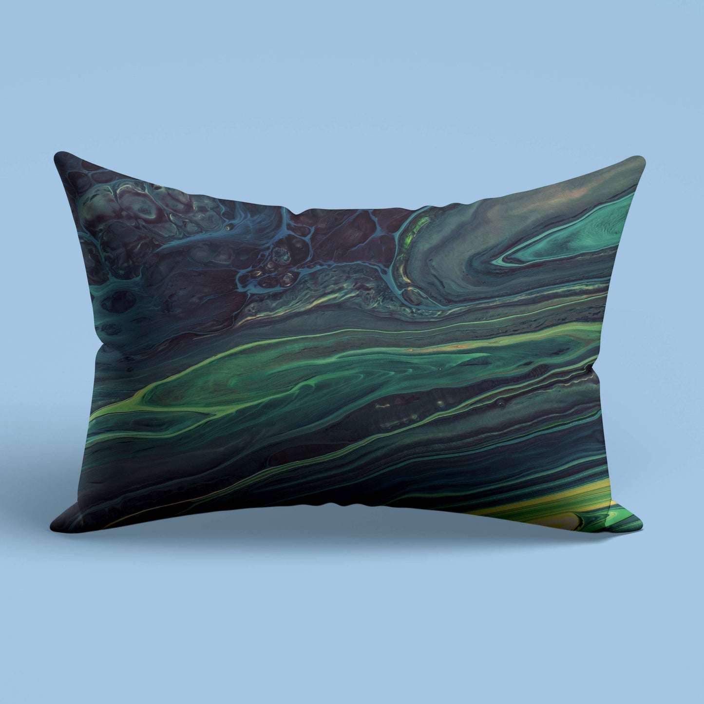Green Emerald Marble-Stone Slim Cushion Cover trendy home