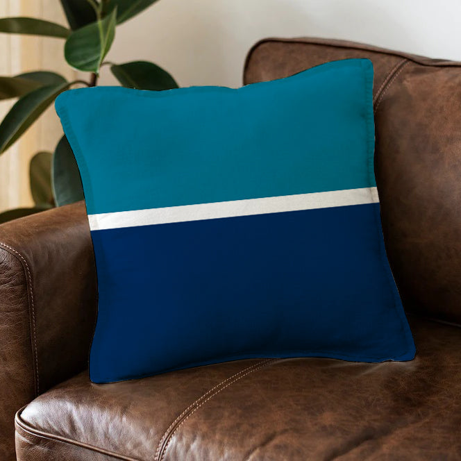 Dark Blue Chevron Cushion Cover trendy home