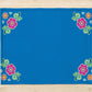 Rujhan Blue Rose Table Mat trendy home