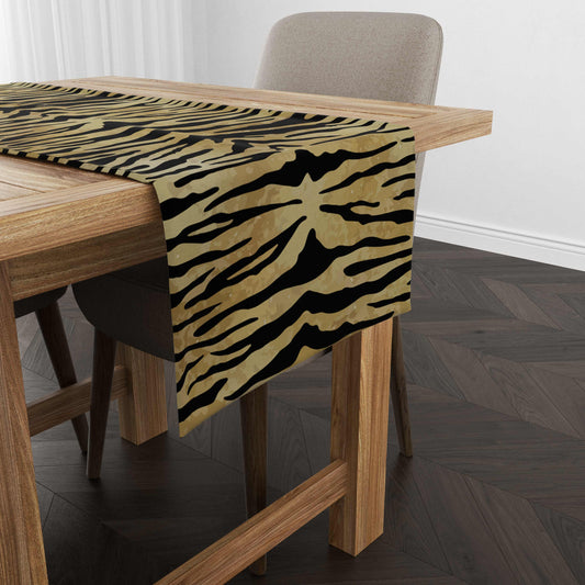 Aged Tiger Skin Table Runner Trendy Home