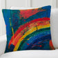 Rainbow Paint Stroke Cushion Cover Trendy Home