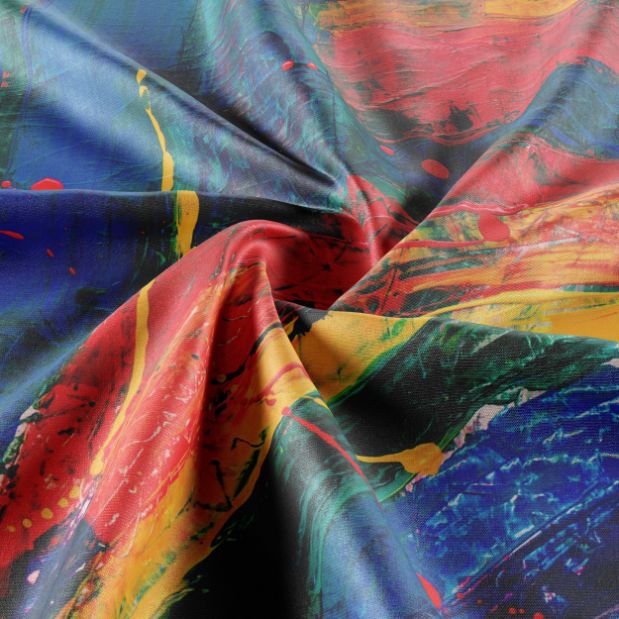 Rainbow Paint Stroke Tablecloth Trendy Home