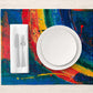 Rainbow Paint Stroke Table Mat trendy home