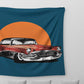 Vintage Red Mustang Tapestry Trendy Home