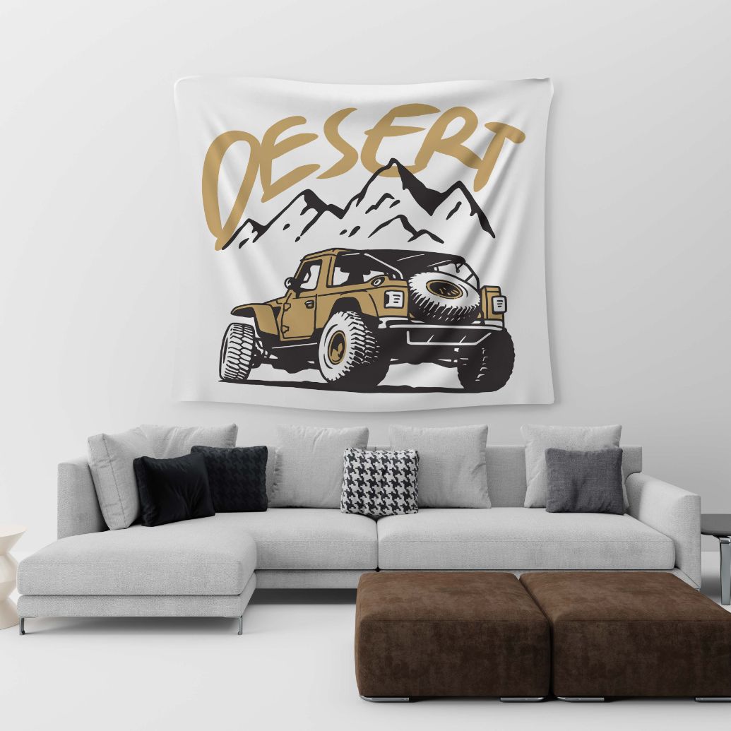 Desert Safari Tapestry trendy home
