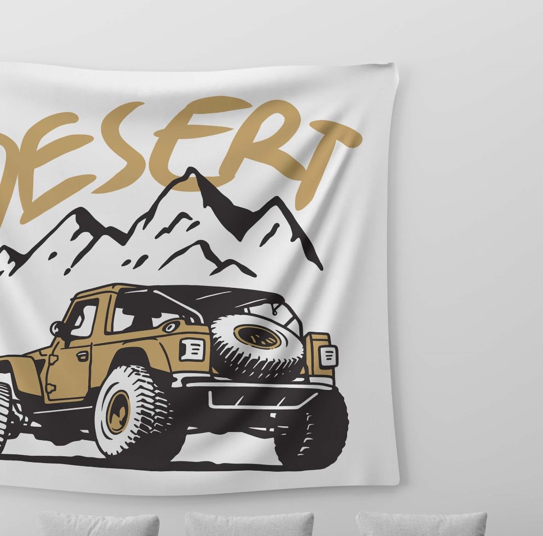 Desert Safari Tapestry trendy home