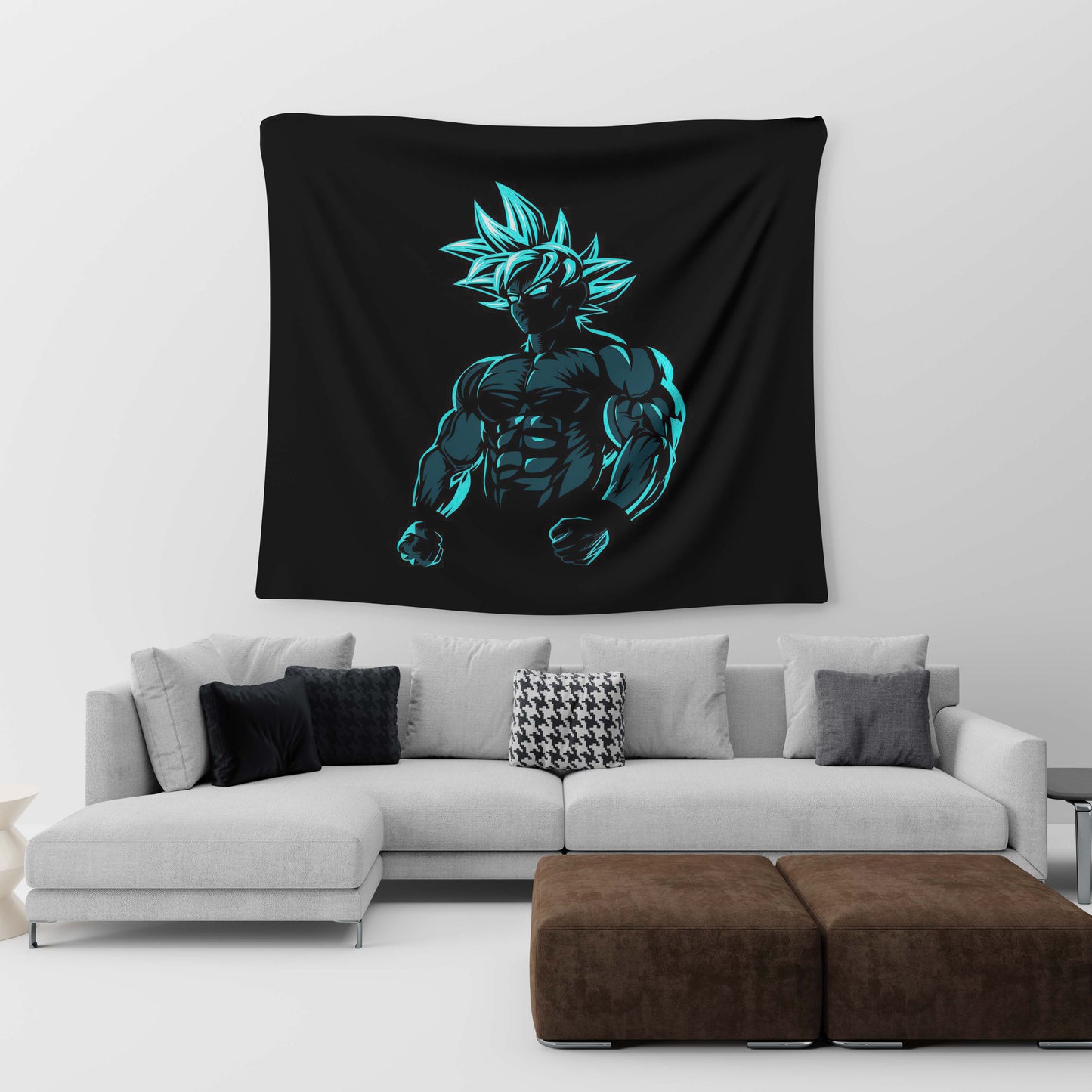 Dark Goku Tapestry Trendy Home