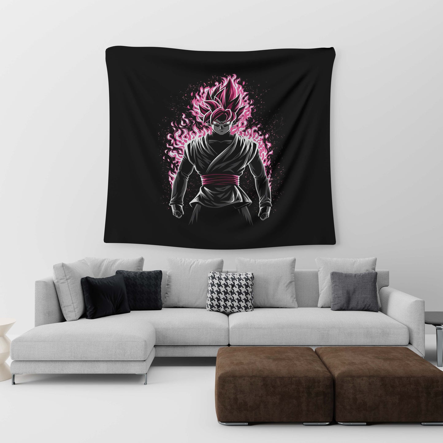 Black Goku Tapestry trendy home