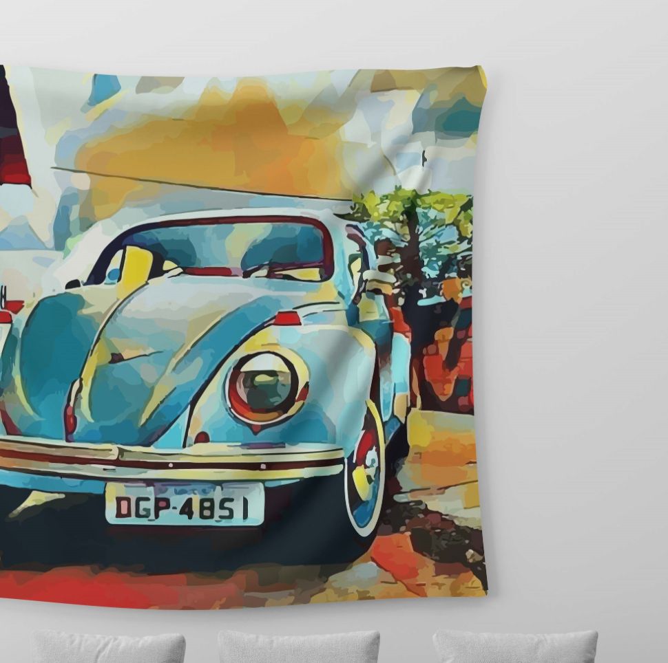 Volkswagen Art Tapestry Trendy Home