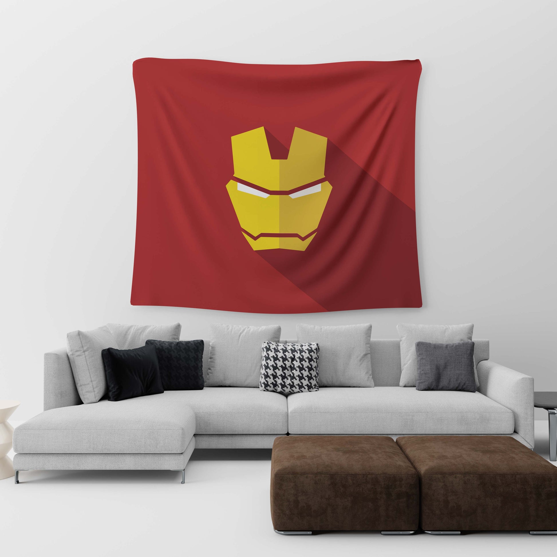 Iron Man Logo Tapestry trendy home