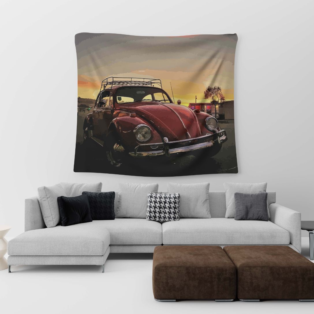 Volkswagen Sunset Tapestry trendy home