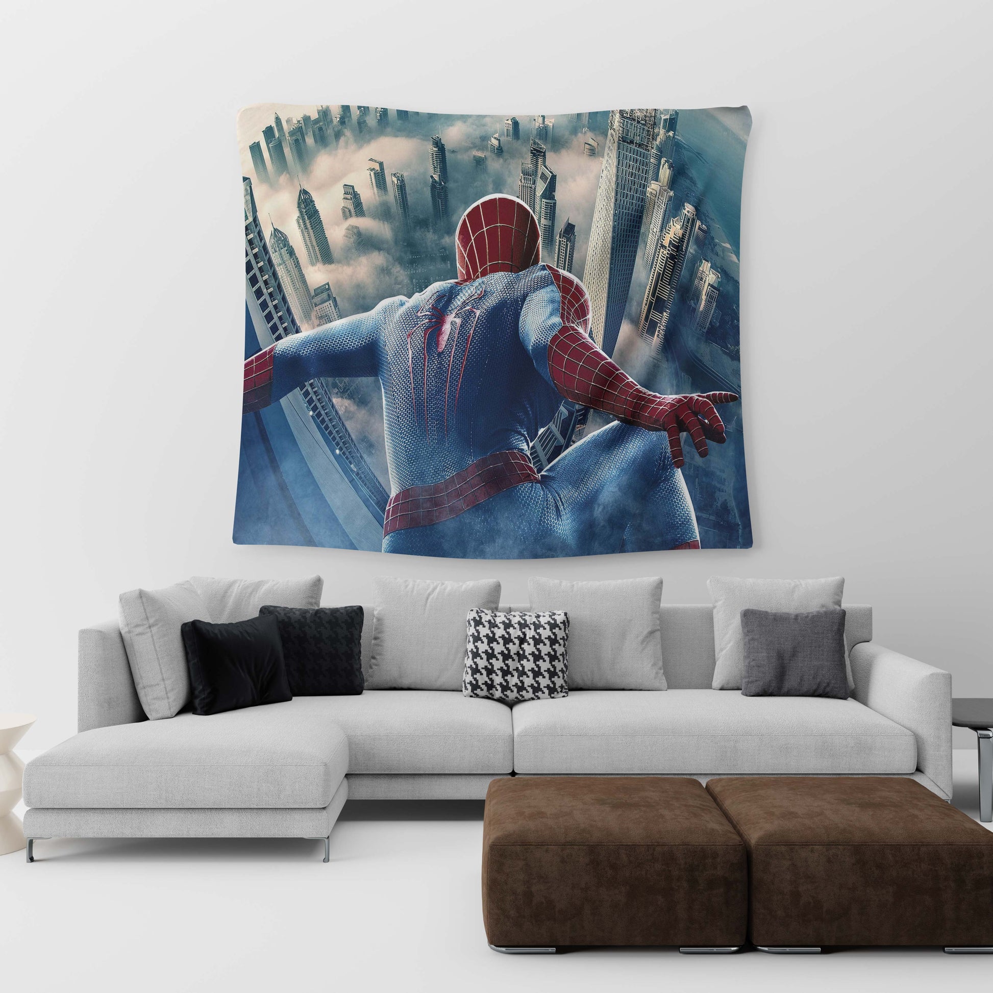 Spider-Man Skyline Tapestry trendy home