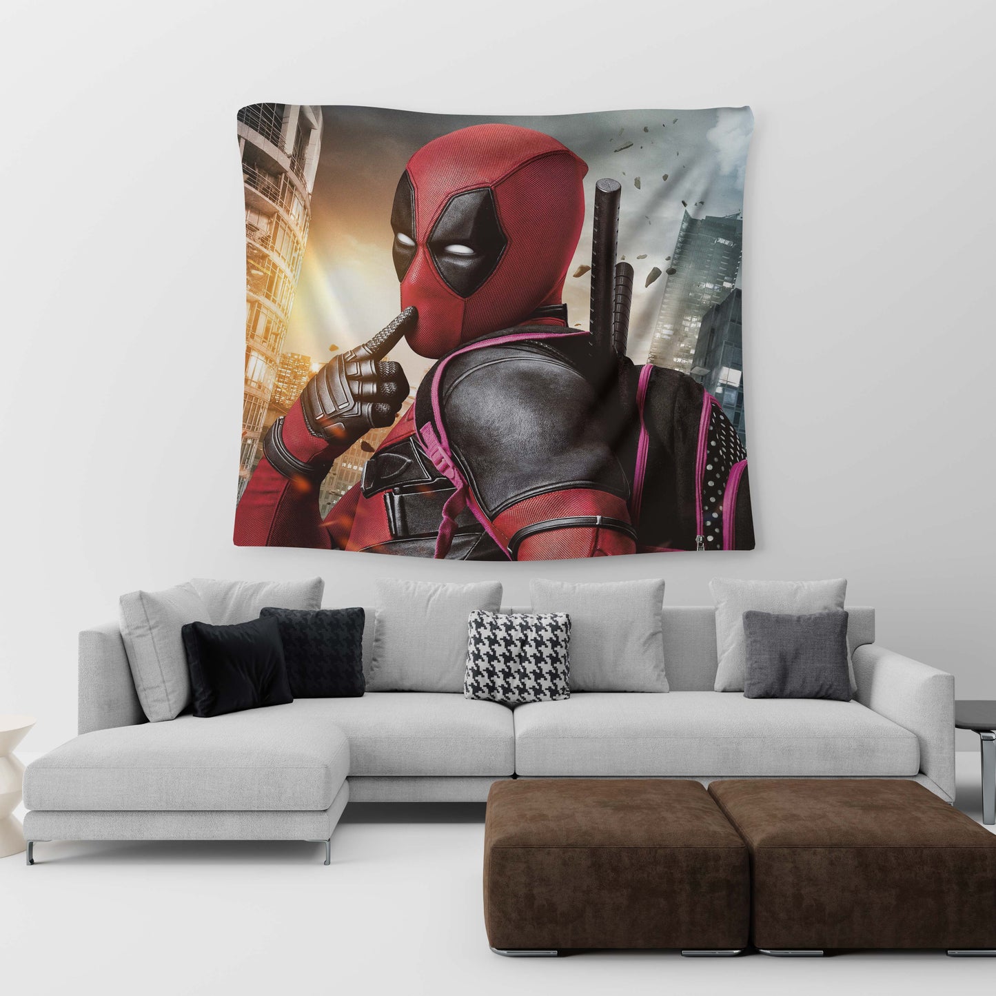 Deadpool's Silence Tapestry trendy home