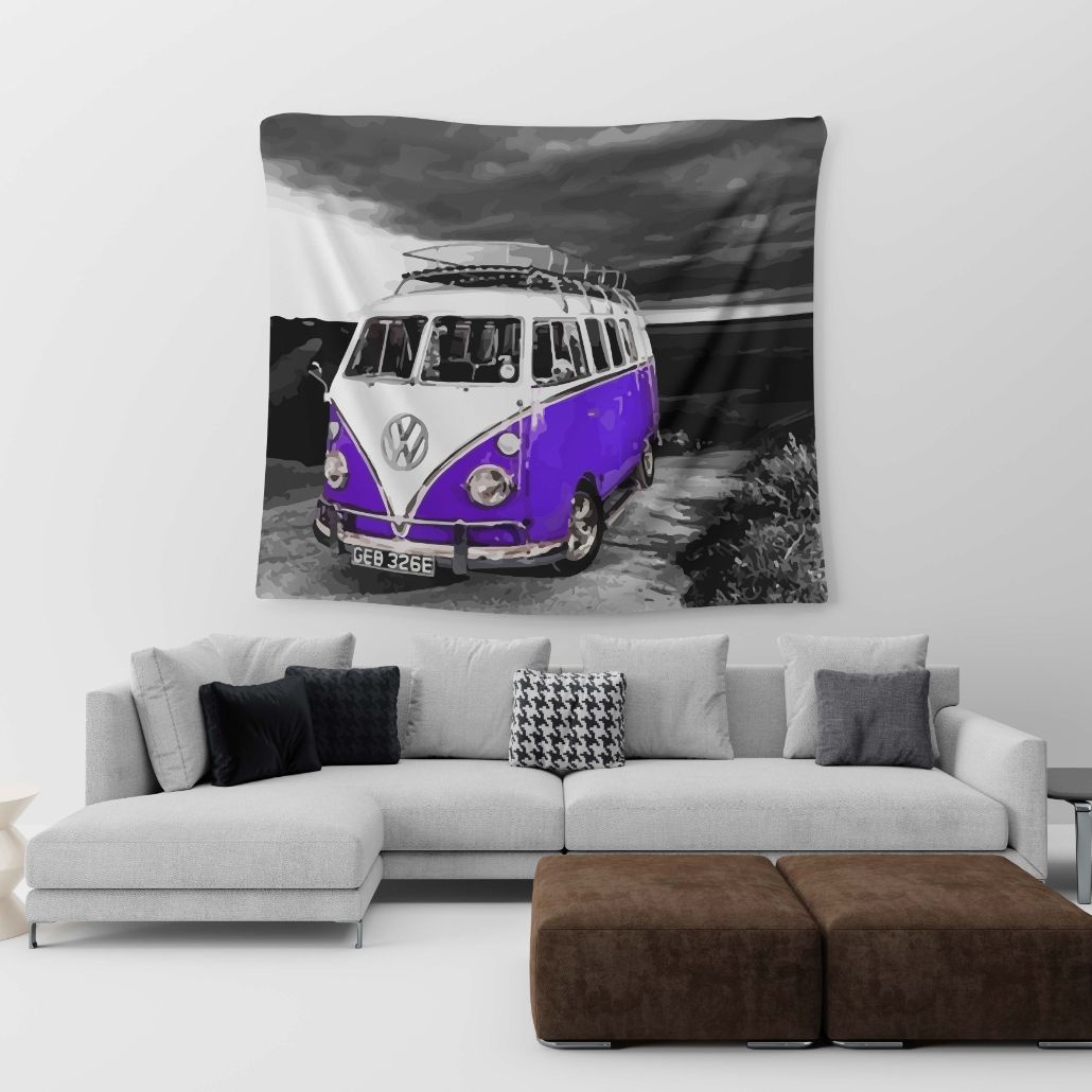 VW Retro Tapestry trendy home