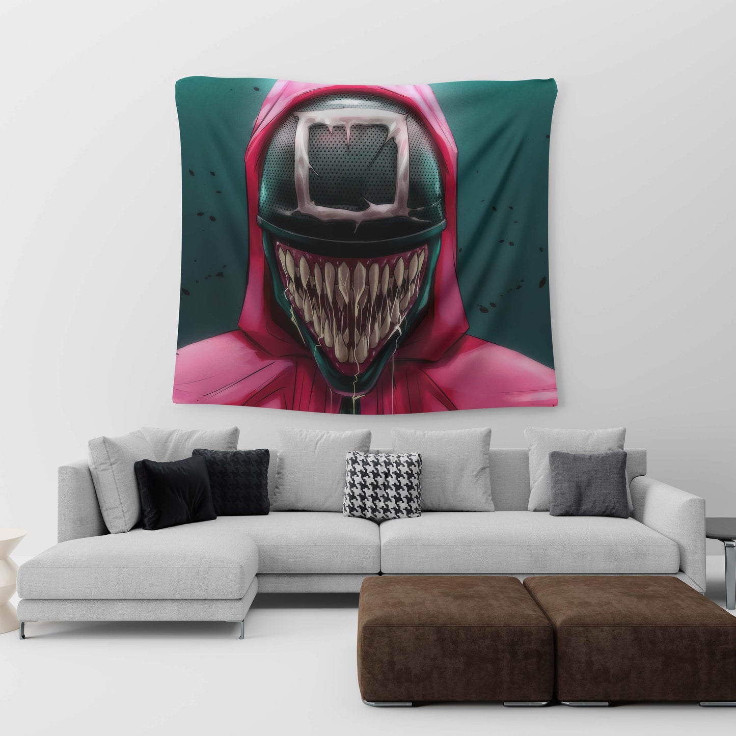 Venom x Squid Games Tapestry Trendy Home