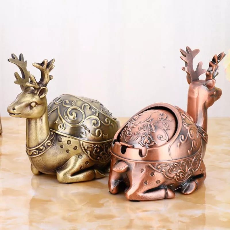 Red Copper Deer Ashtray trendy home