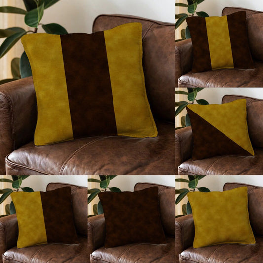 Dark Golden and Brown Cushion Cover All of the 6 (Save Rs:300) trendy home