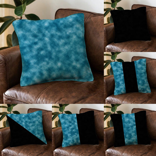 Aqua x Black Cushion Cover All of the 6 (Save Rs:300) trendy home
