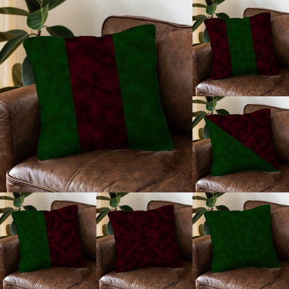 Green x Red Cushion Cover All of the 6 (Save Rs:300) trendy home