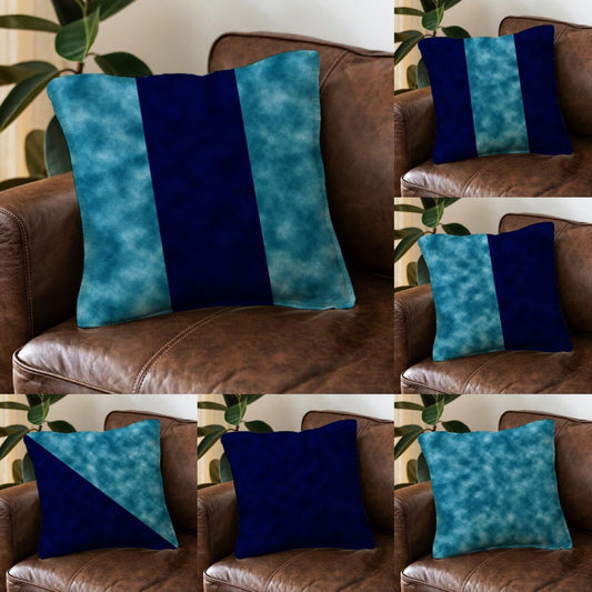 Aqua x Blue Cushion Cover All of the 6 (Save Rs:300) trendy home