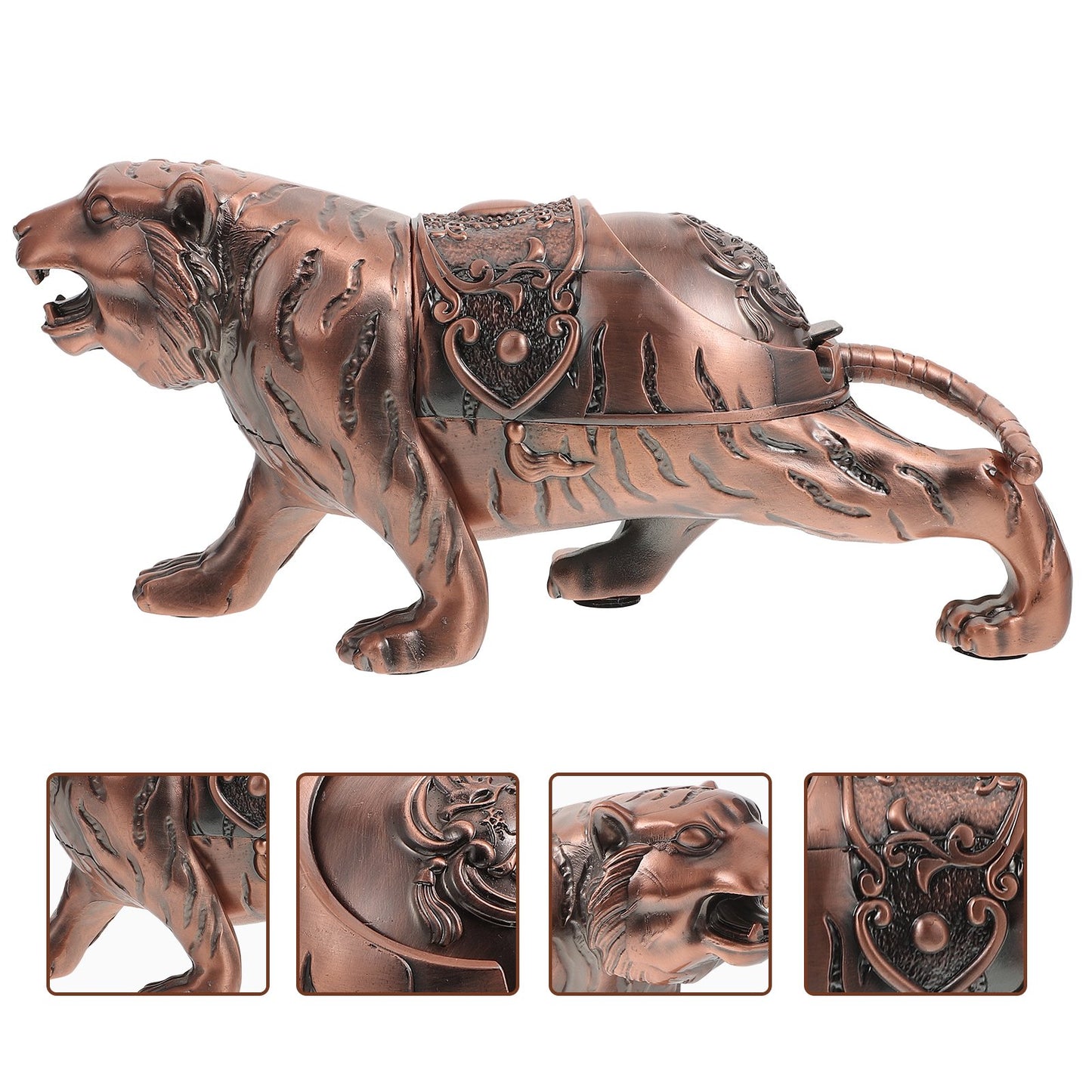 Red Copper Tiger Ashtray trendy home