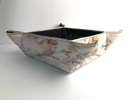 Gray Quartz Marble-Stone Breadbasket Trendy Home