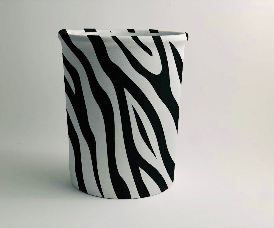 Zebra Skin Dustbin Trendy Home