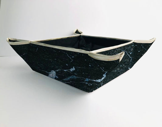 Black Hematite Marble-Stone Breadbasket Trendy Home
