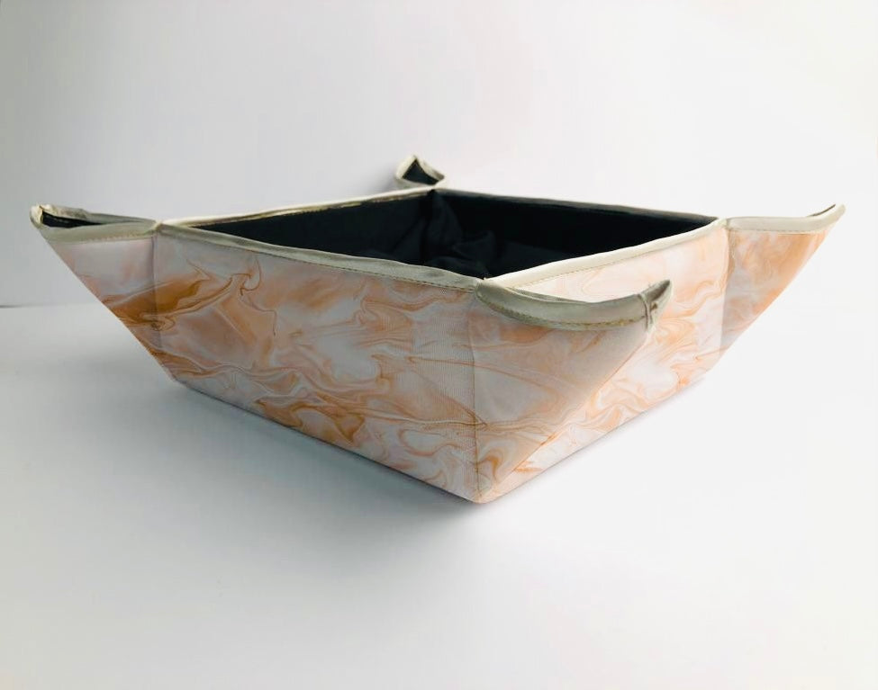 Rose Alabaster Marble-Stone Breadbasket Trendy Home